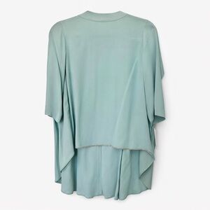 Fabiana Filippi turquoise women blouse top size 6 small/medium